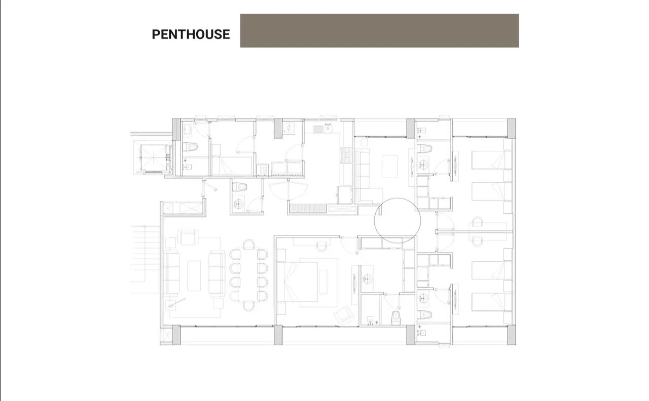 Planta baja de Modelo Penthouse