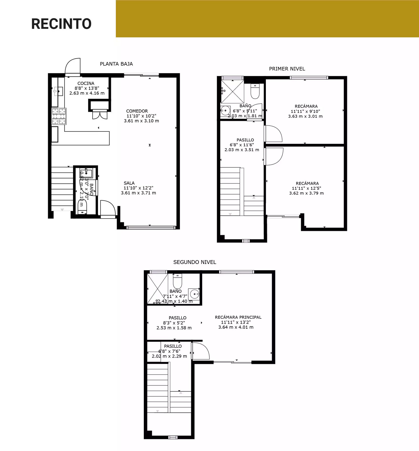 Planos del modelo de Modelo Recinto