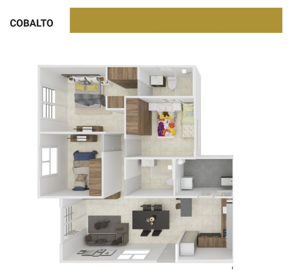 de Departamento Modelo Cobalto