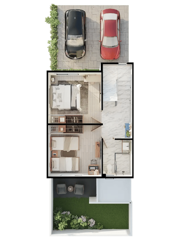 Nivel 1 de Casa en Tizayuca - Modelo Recinto