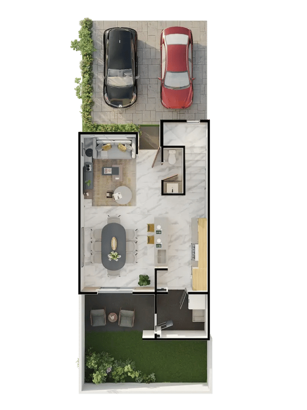 Planta Baja de Casa en Tizayuca - Modelo Recinto