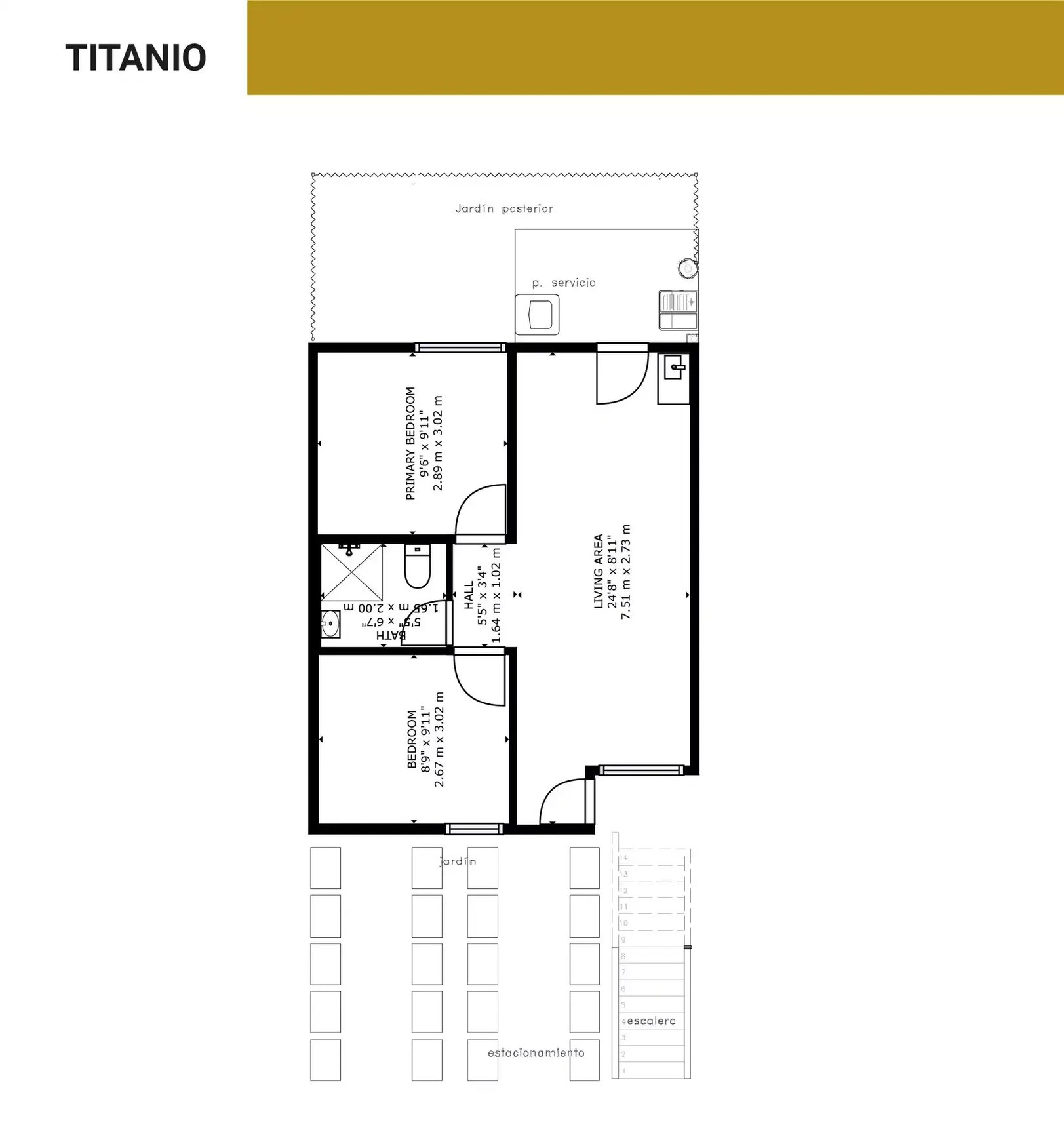 Distribución del modelo de Modelo Titanio Planta Alta