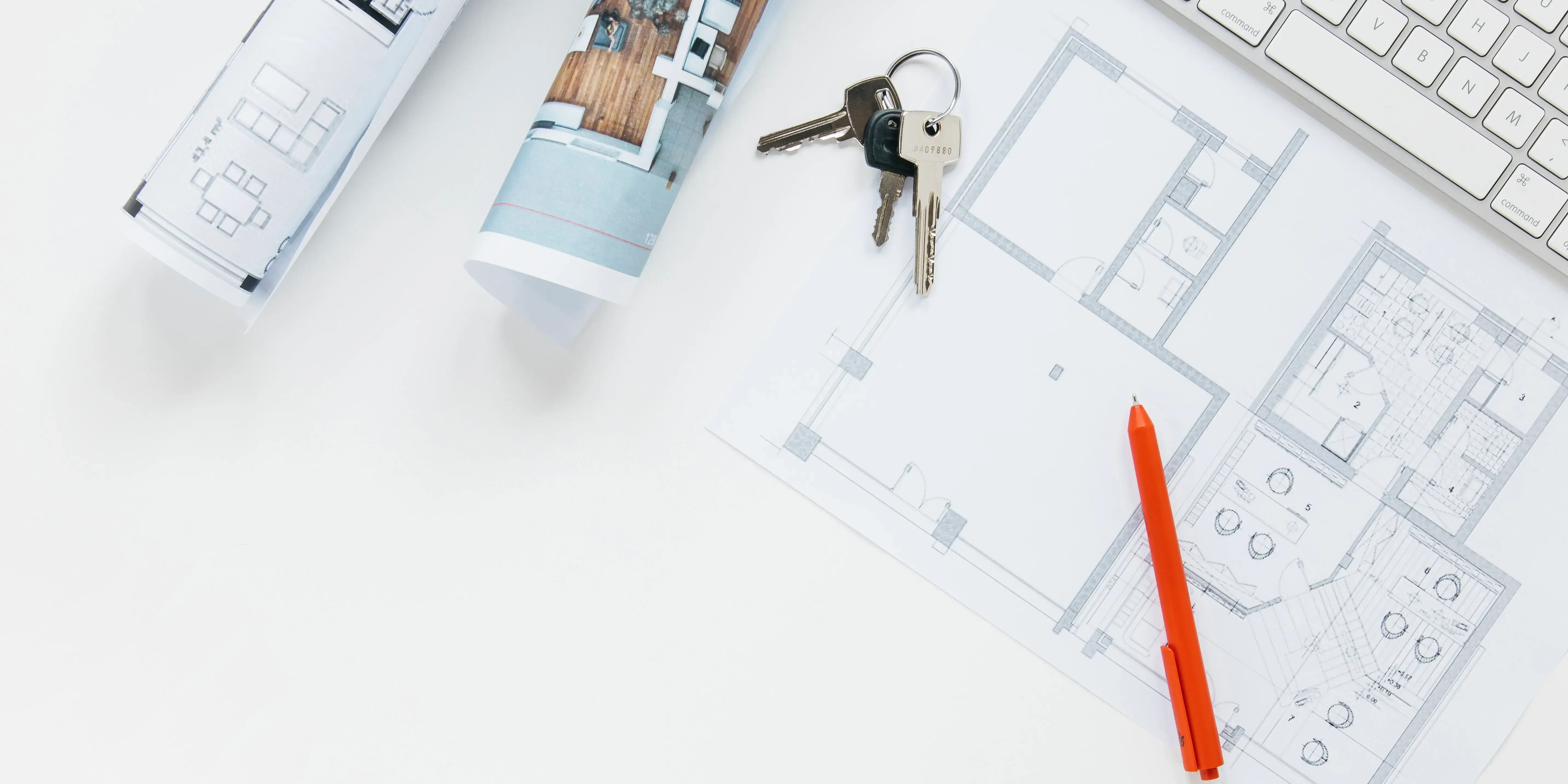 Planos de una casa y unas llaves. Que es una casa duplex