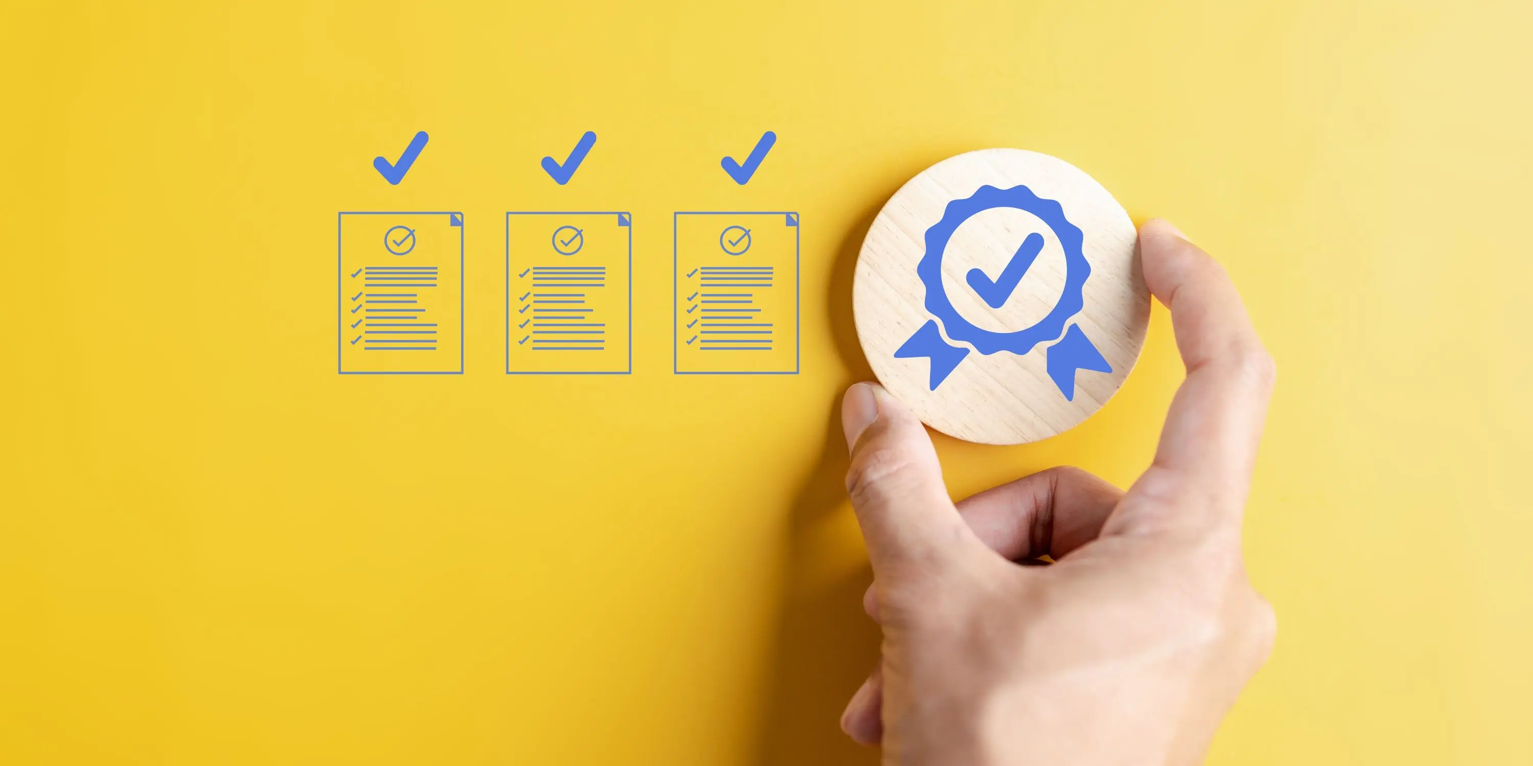 Los certificados de gravemen son importantes al momento de considerar una propiedad. Mano selecciona un símbolo de certificación.