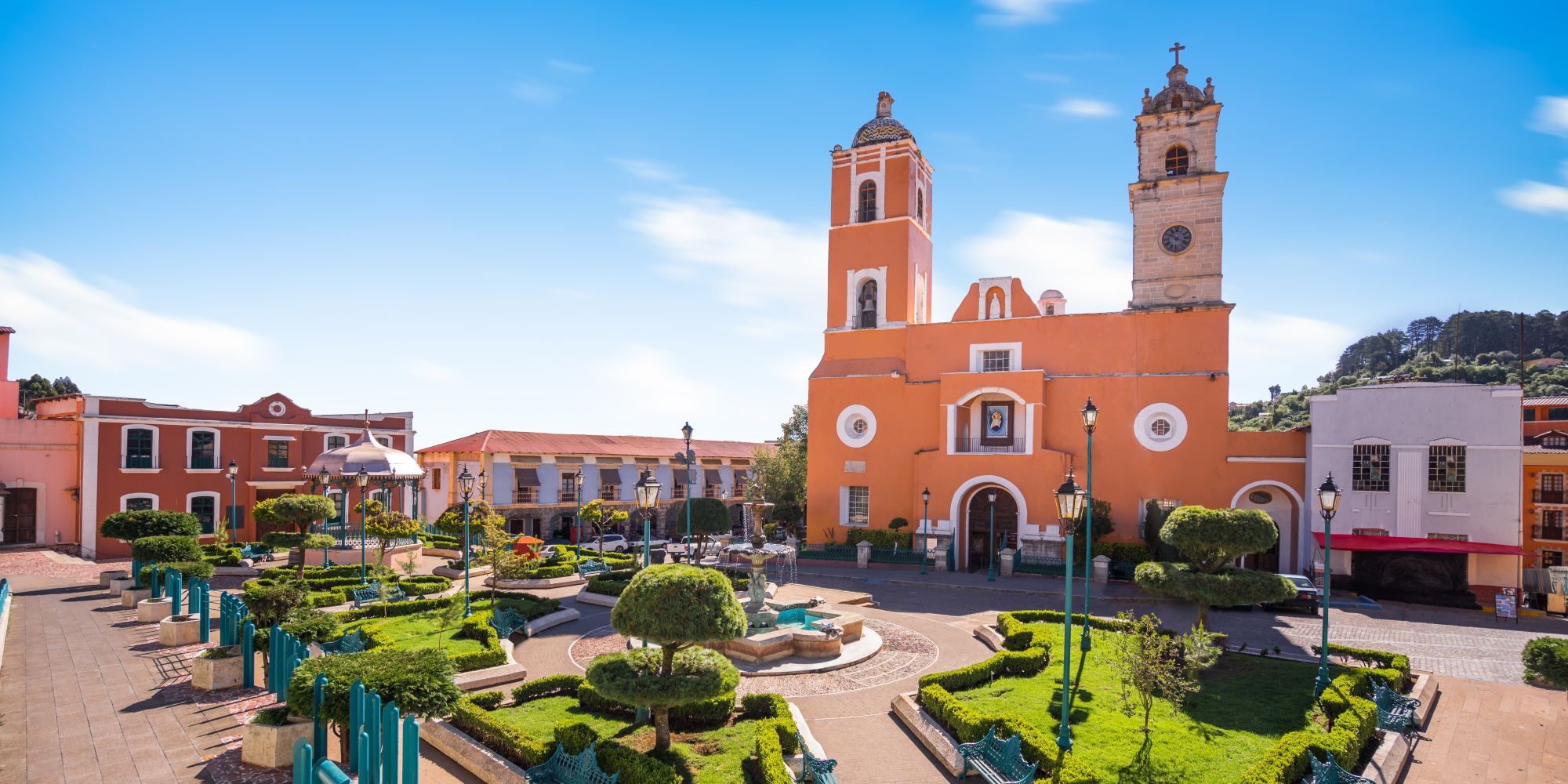 Ciudad mexicana, Mineral del Monte, comúnmente llamada Real del Monte, Hidalgo.